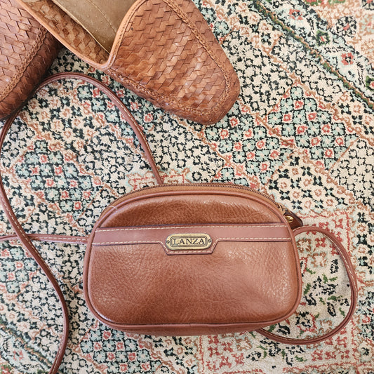 Vintage Lanza 90's Vinyl Cross Body Bag