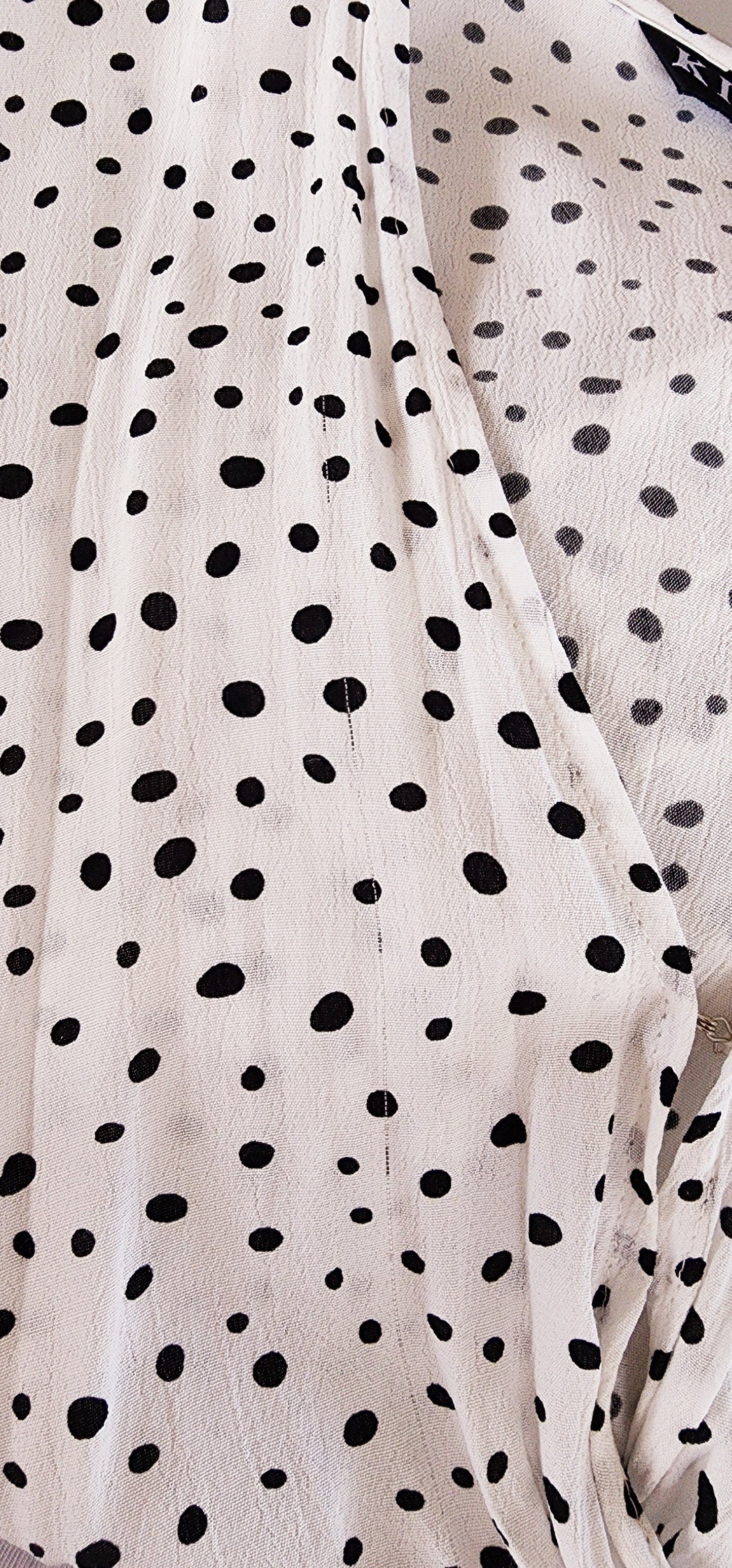 Spot Frill Midi Dress XS