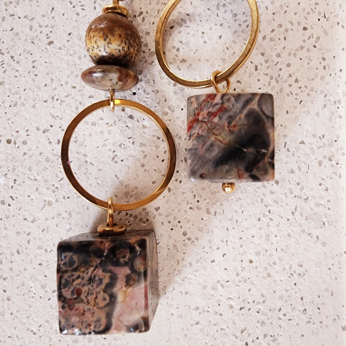 Stone Drop Earrings