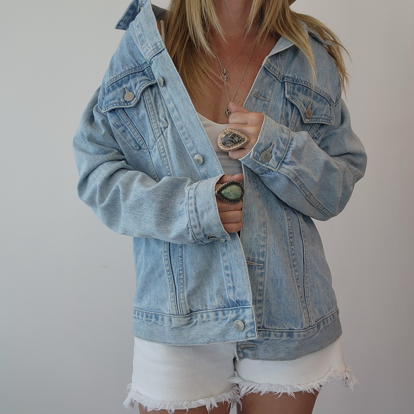 Secondhand Assembly Label blue denim jacket available online at Wilsonavenue.au