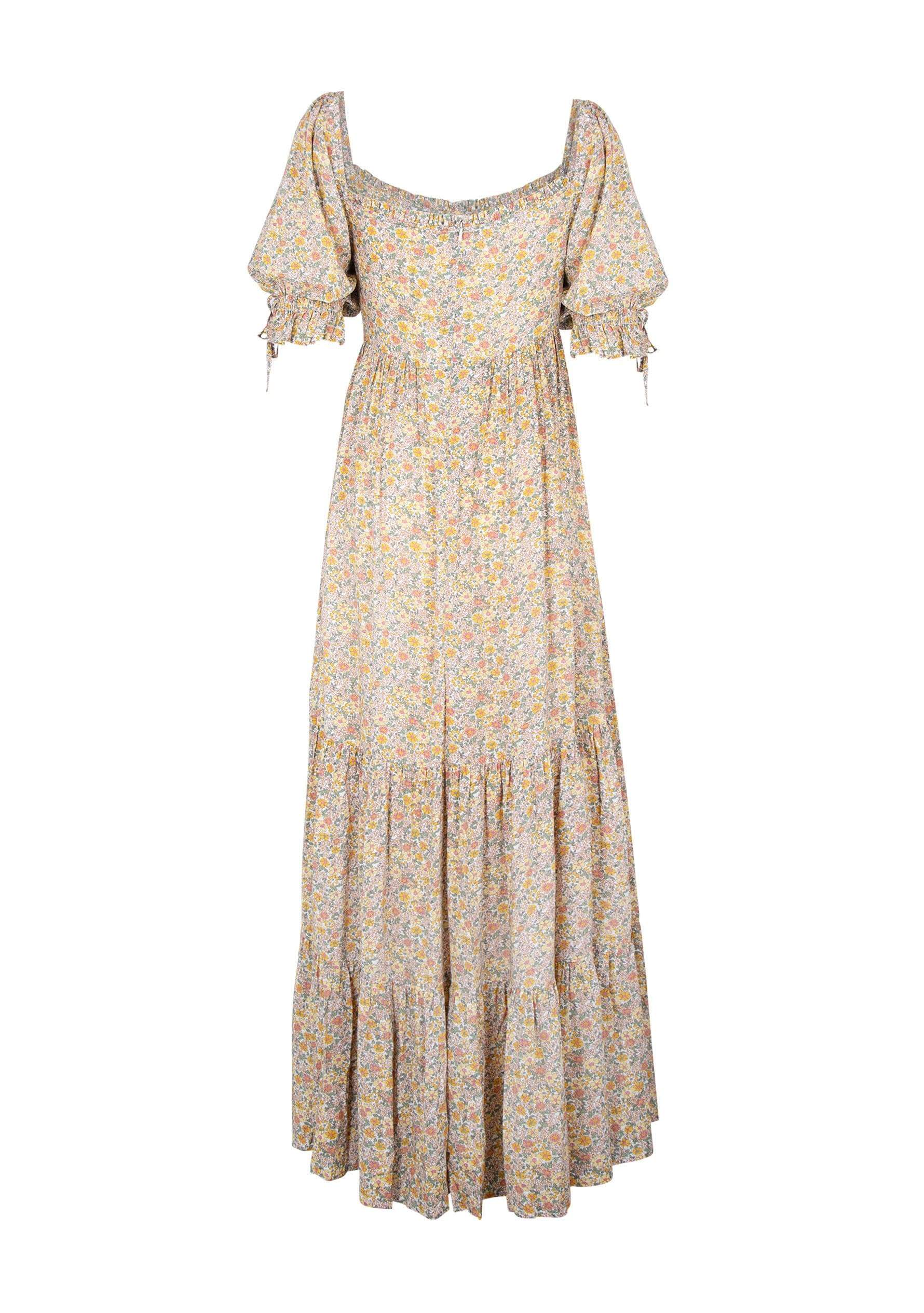 Worn Auguste the Label Josie Molly Maxi Dress in soft florals, size M