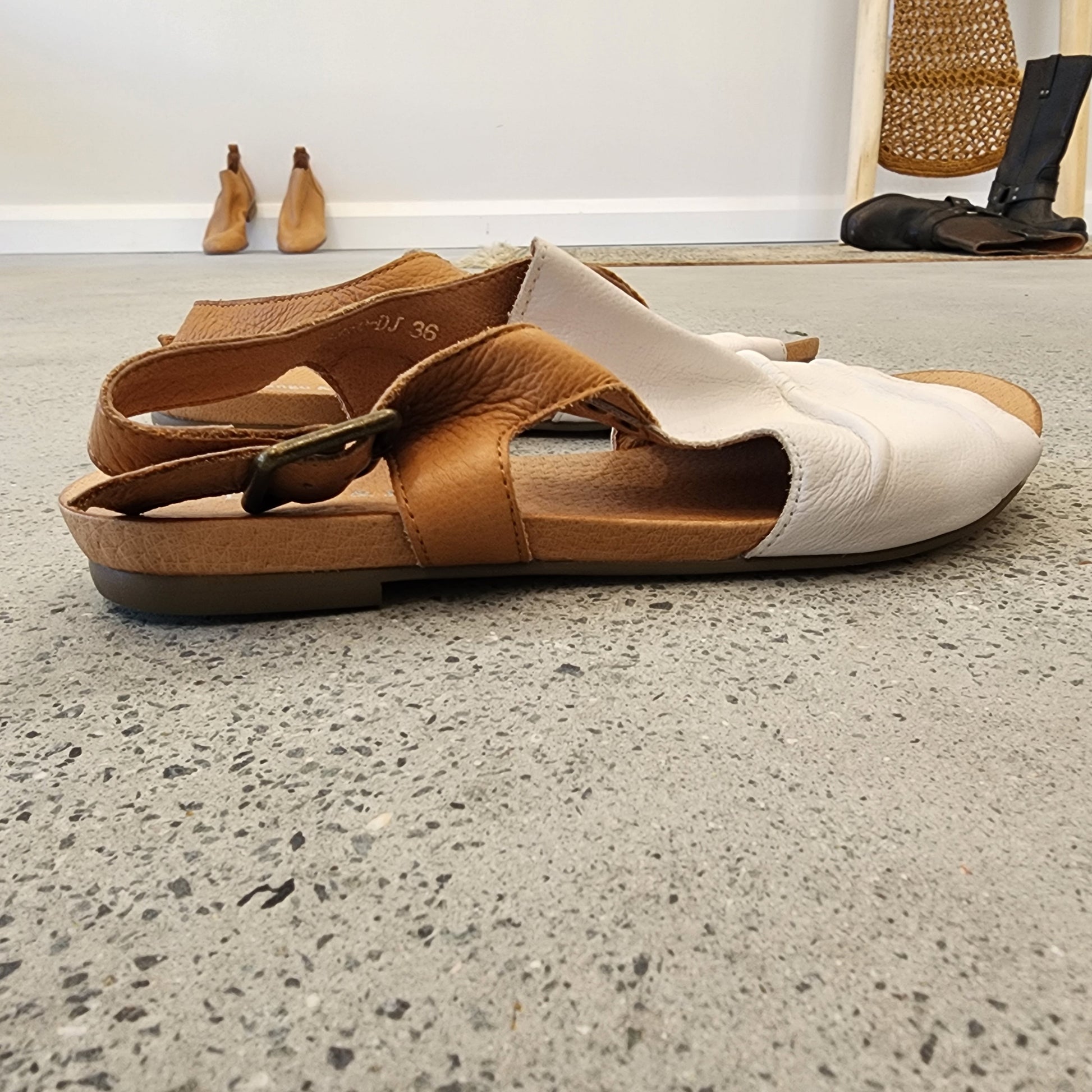 Soft leather Jered sandals by Django & Juliette available at wilsonavenue.au