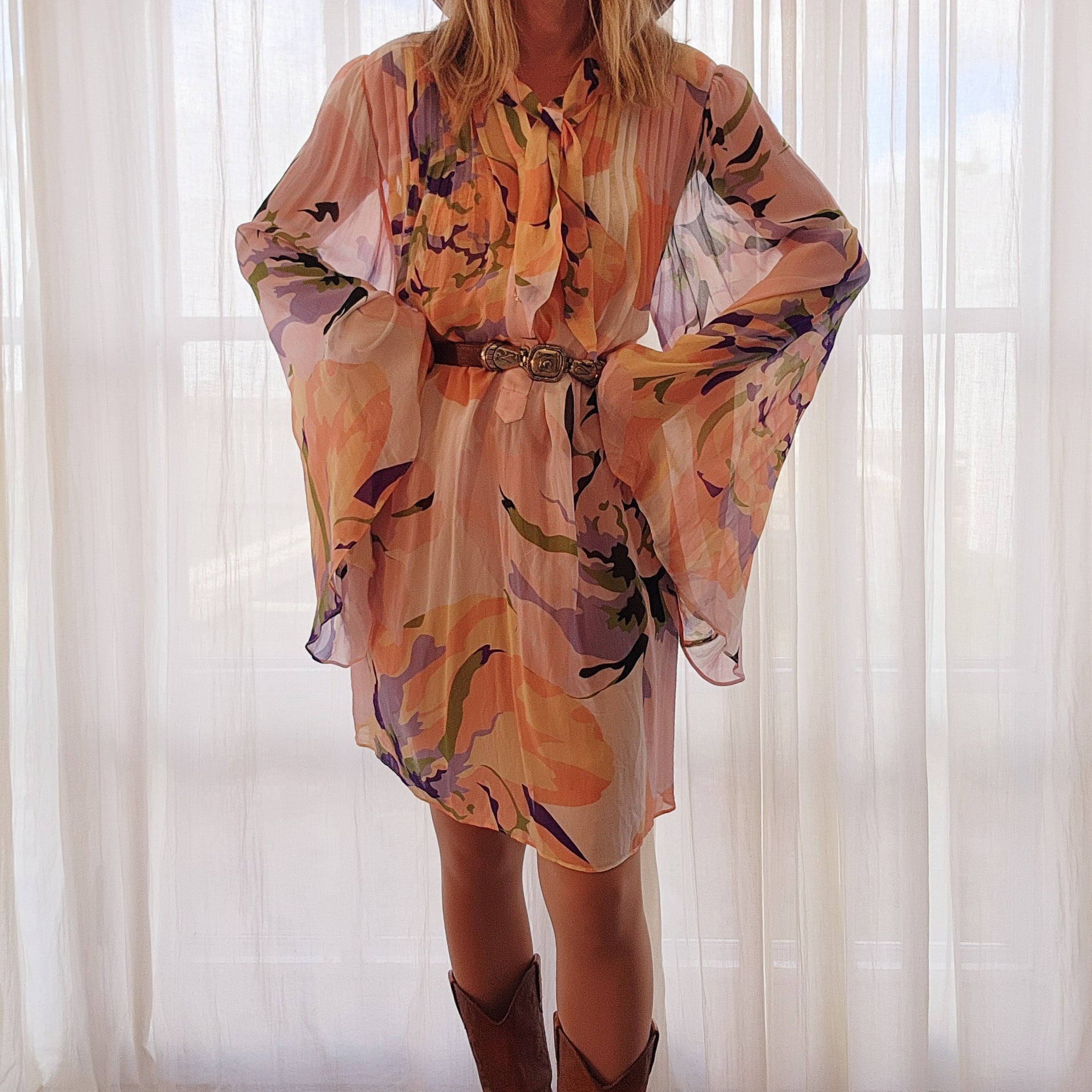 Sheer Ginger & Smart Delirium Mini Dress