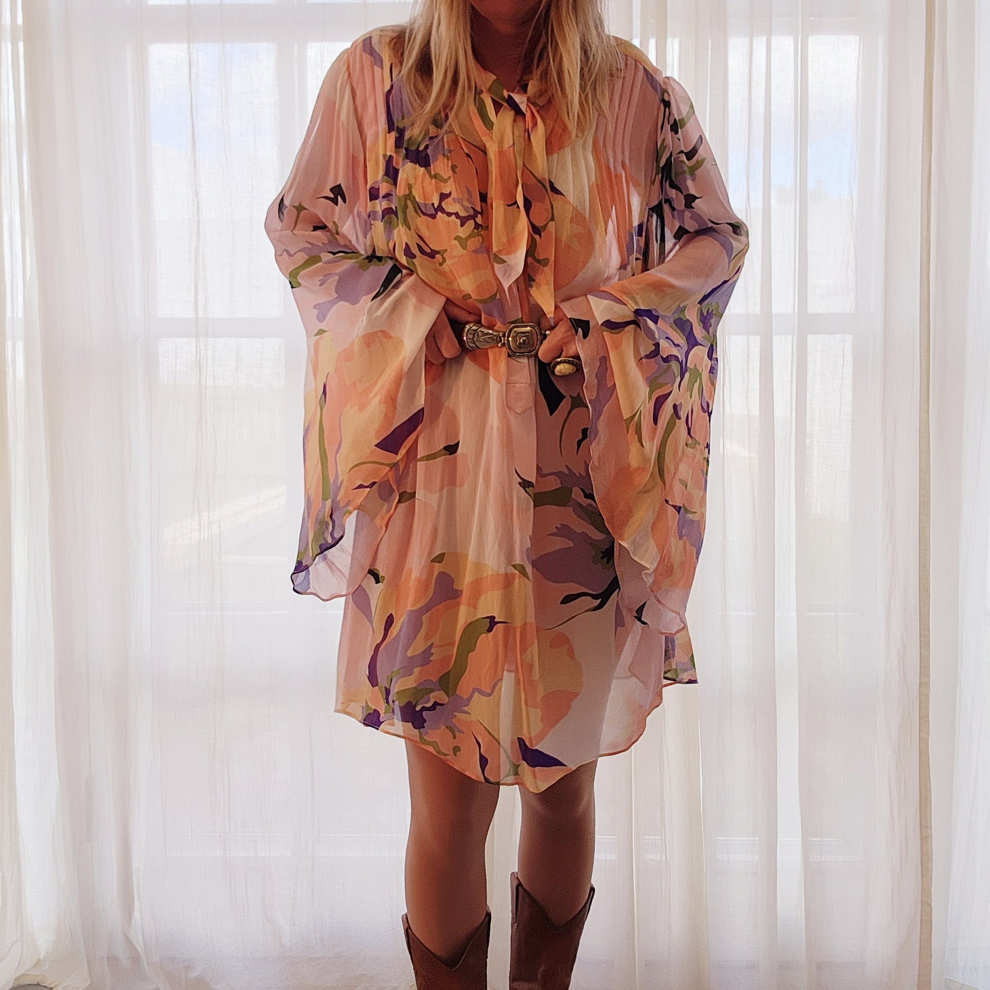 Ginger & Smart sheer floral mini dress, size 12. Delirium Dress