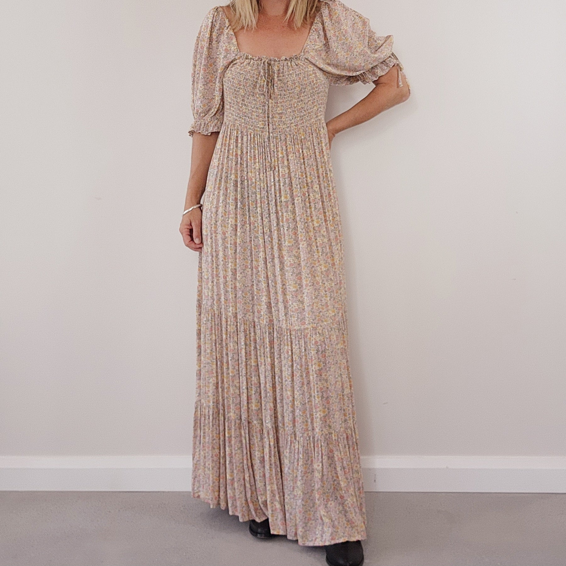 Secondhand Auguste the Label, floral Josie Molly Maxi Dress size M 10-12