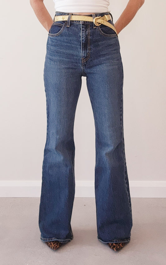 Levi's High waisted denim flares, size 25/7-8