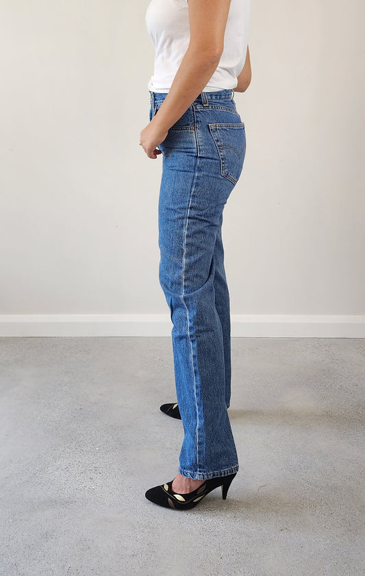 Blue Levi denim jeans 504, secondhand in wonderful condition