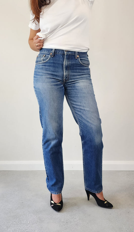 Levis midrise jeans 504's size 32 or 11, Distressed style jeans