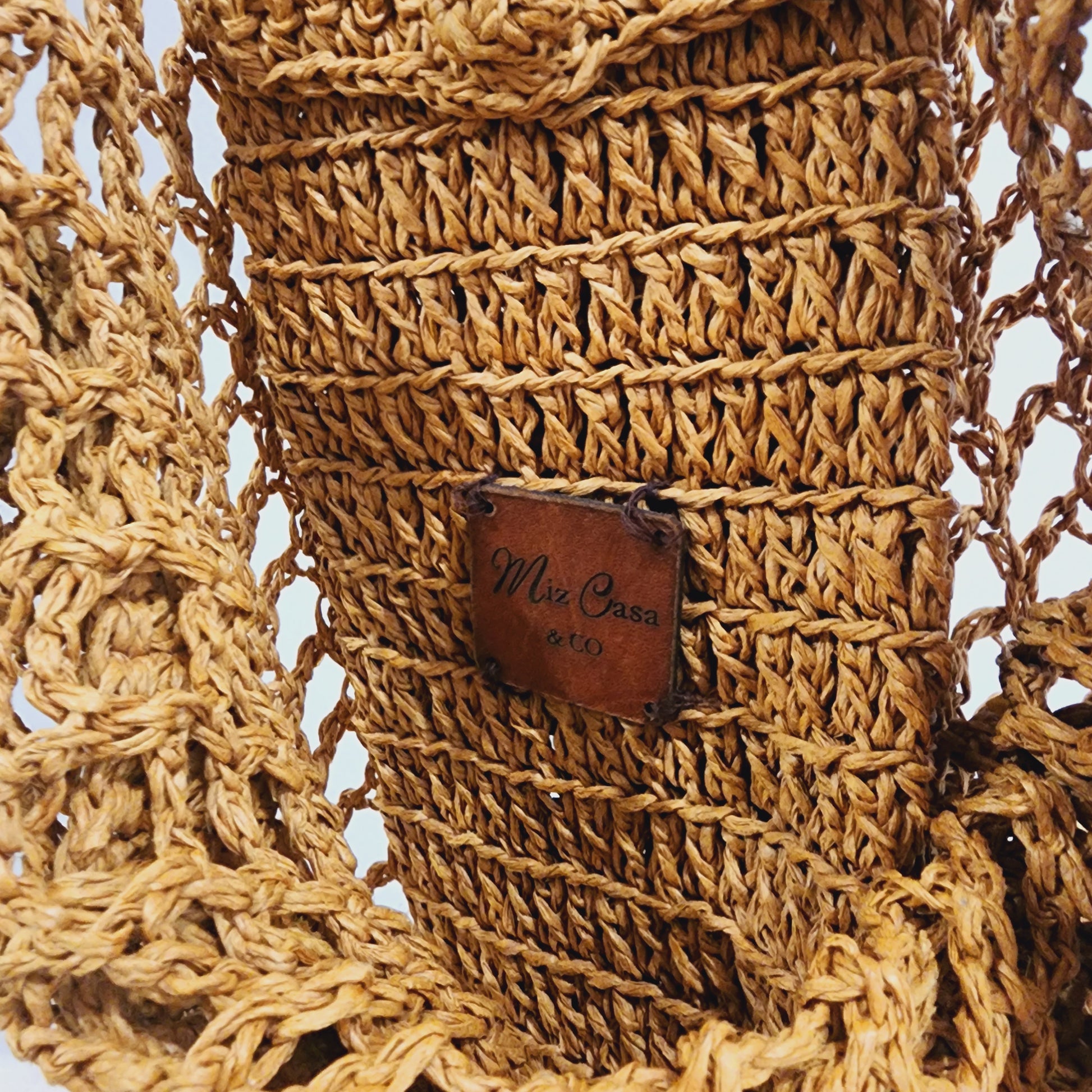 Miz Casa and co large woven shoulder bag