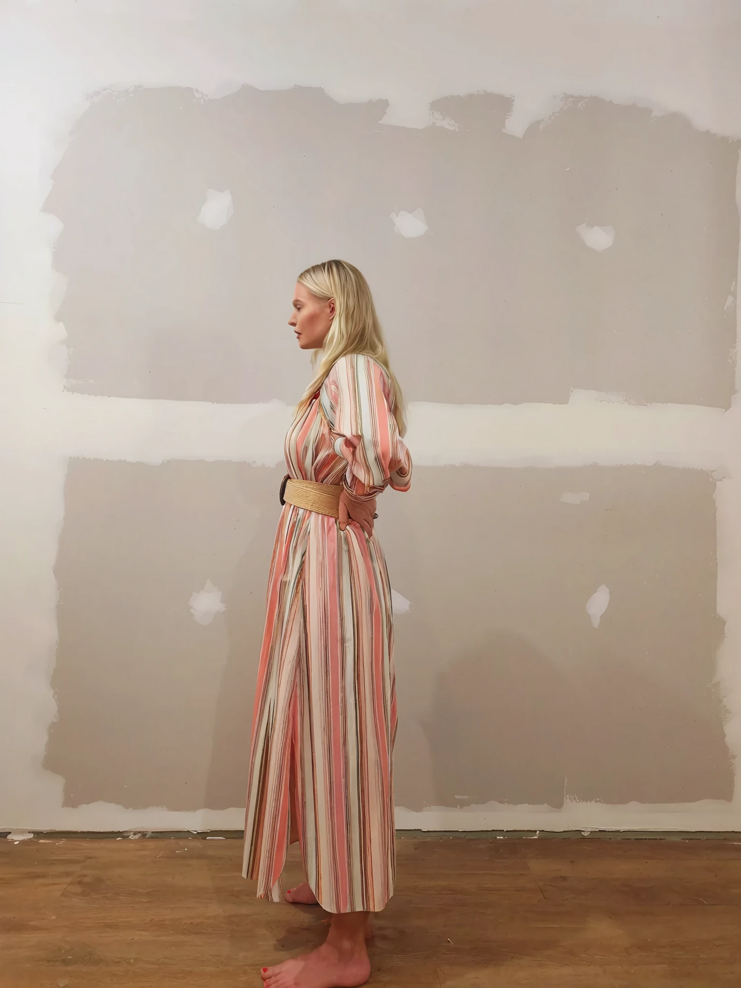 Gorgeous Oroton Shirt Dress size 6 in candy stripe. Button down front, side slits.