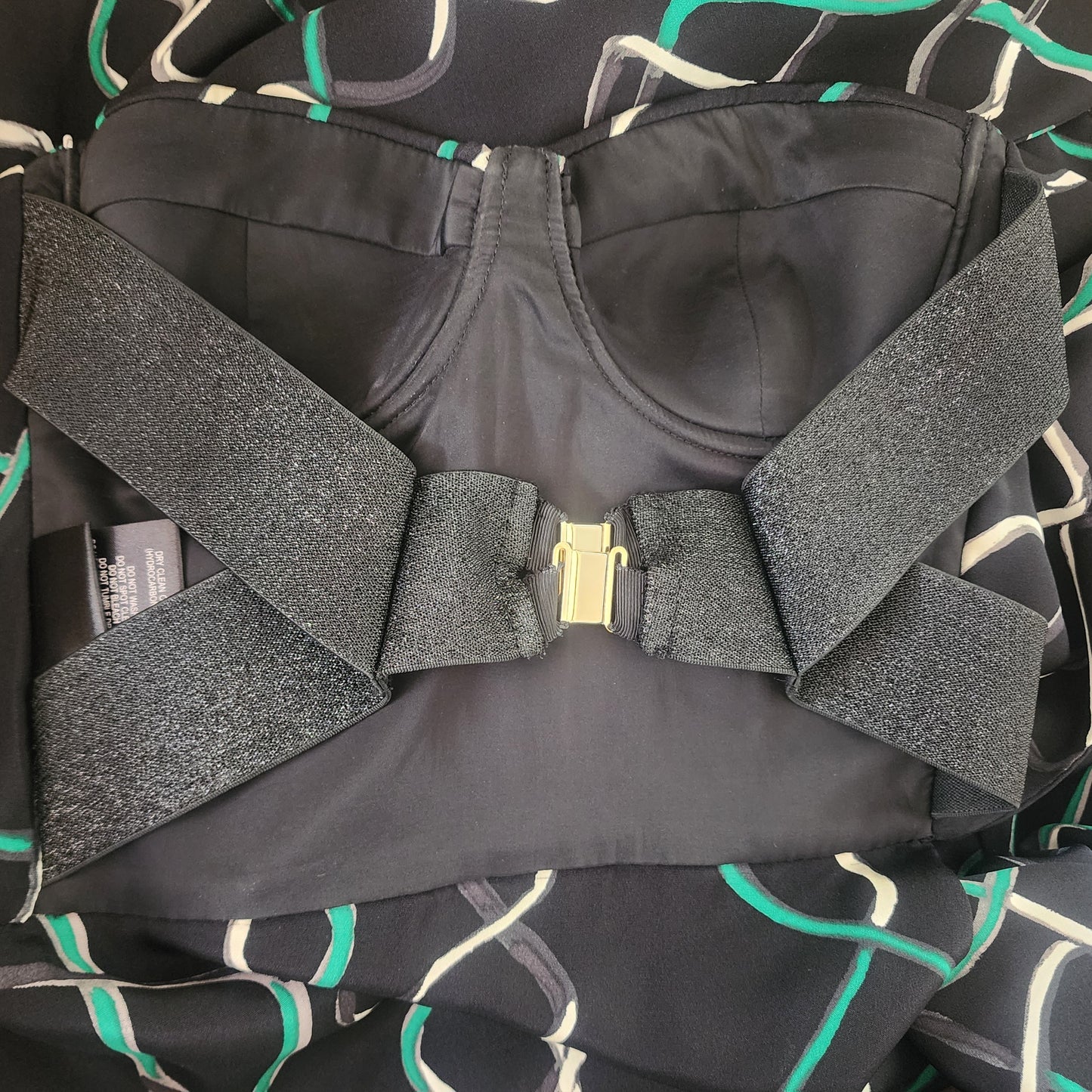 Sass & Bide corset style streamer dress in size 8. Elastic back with magnetic clasp.