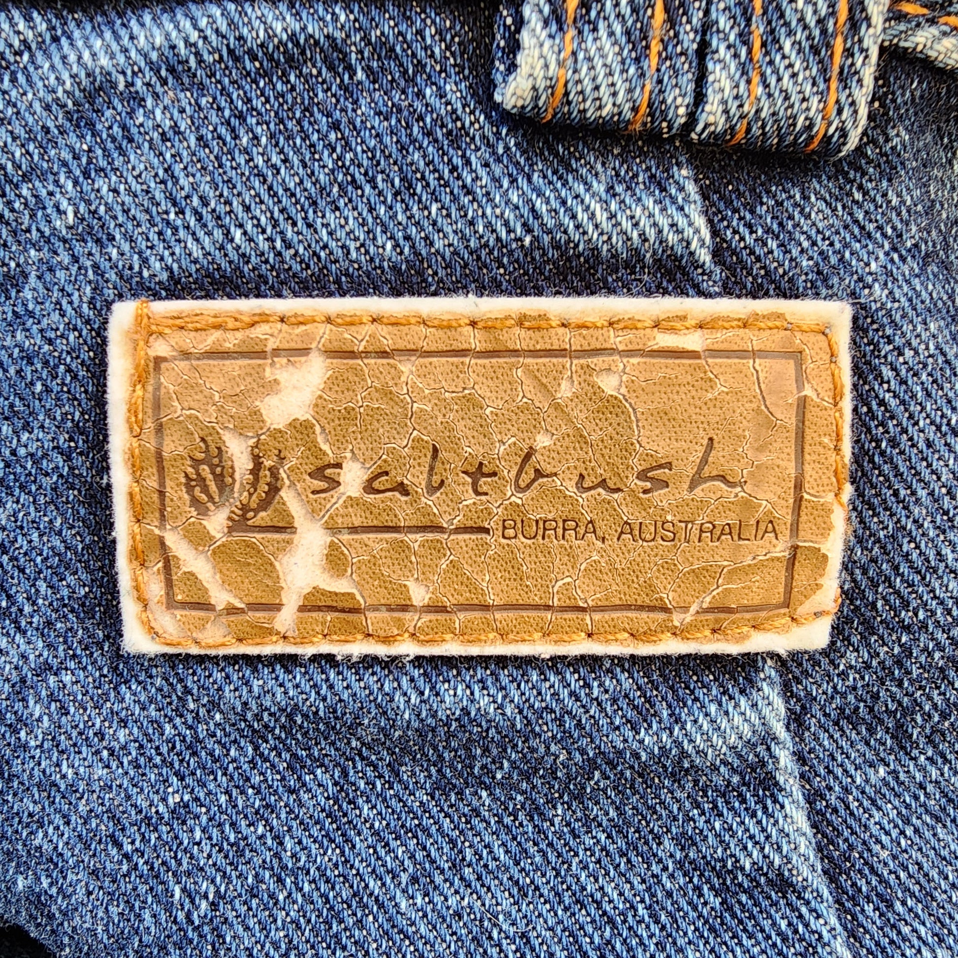 Button up blue denim jeans, vintage denim available at Wilsonavenue.au size 16