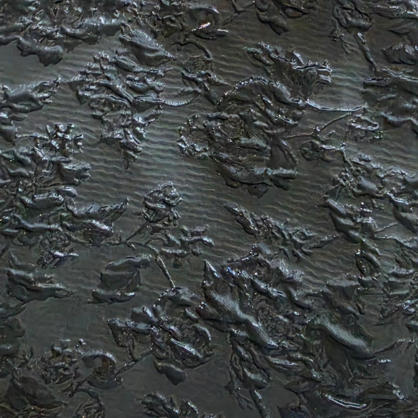 Close-up of the Anissa black floral jacquard fabric highlighting the rich textured finish and subtle sheen.