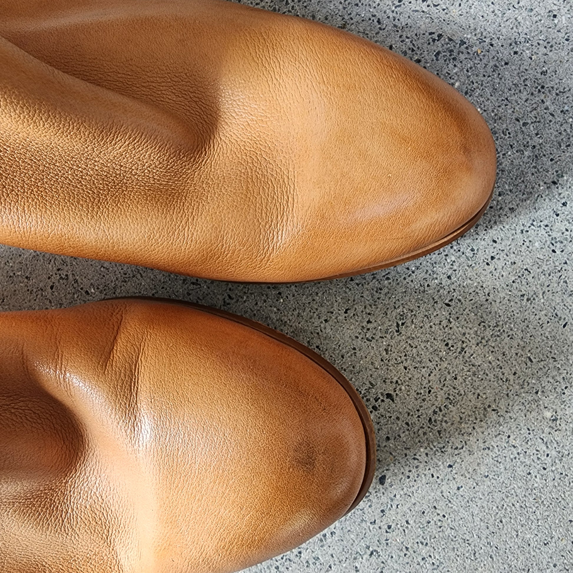 Tan leather ankle boots, Django & Juliette Foe