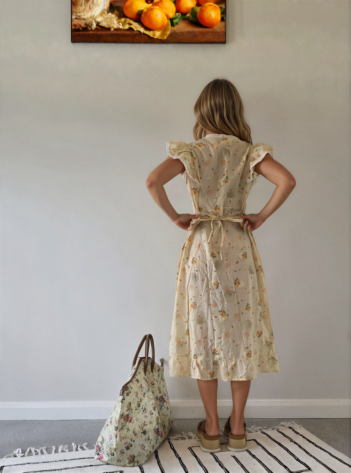 Vintage Konfekcija Logatec Floral Dress 40
