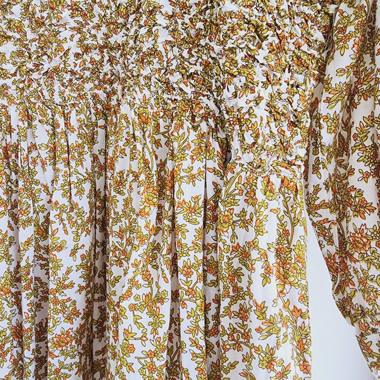 TREE OF LIFE Retro Floral Dress M