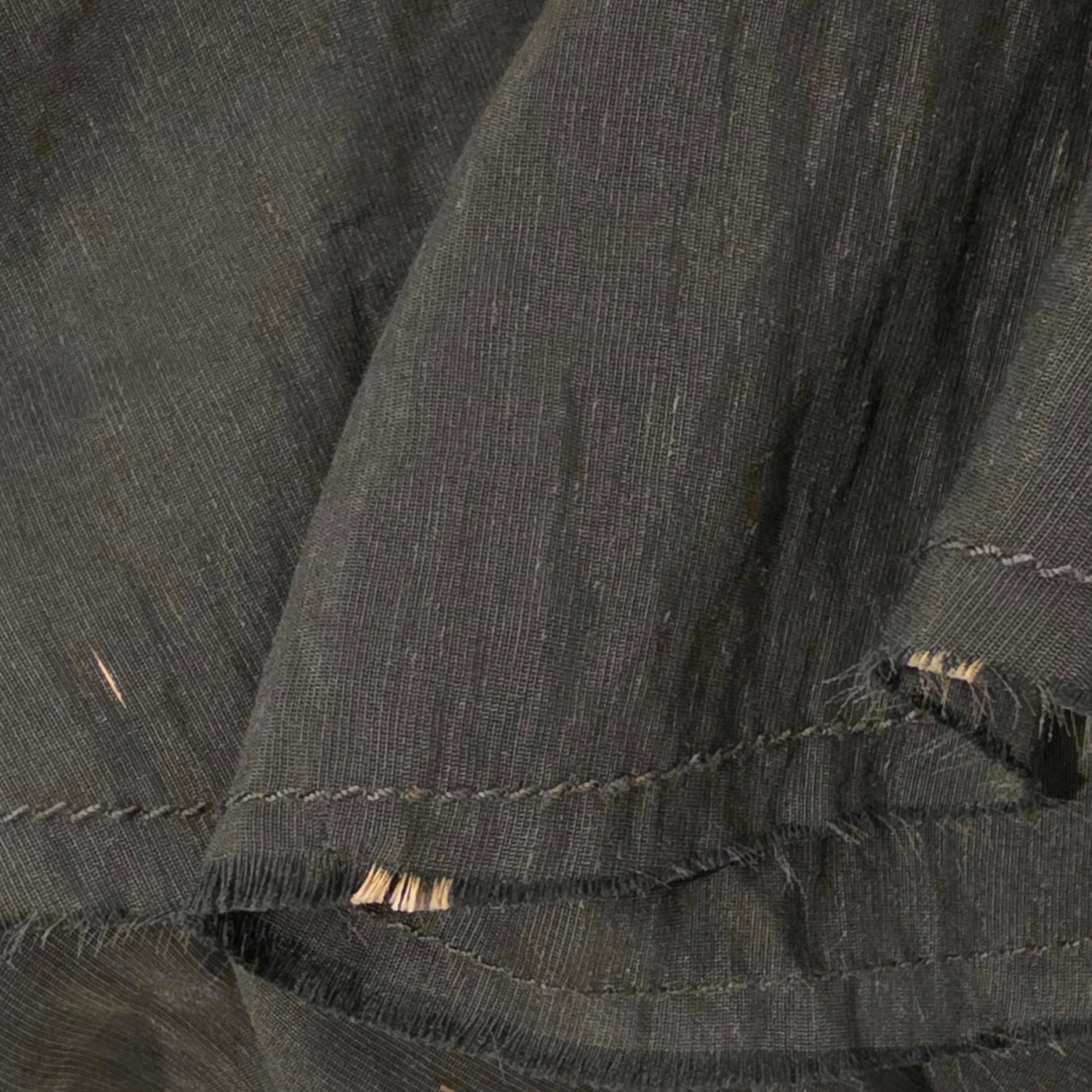 Close up vies of the Aje aquiline gown, showing the slight colour variances that were present with purchase.