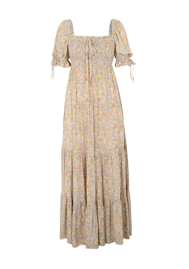 Worn Auguste the Label Josie Molly Maxi Dress in soft florals, size M