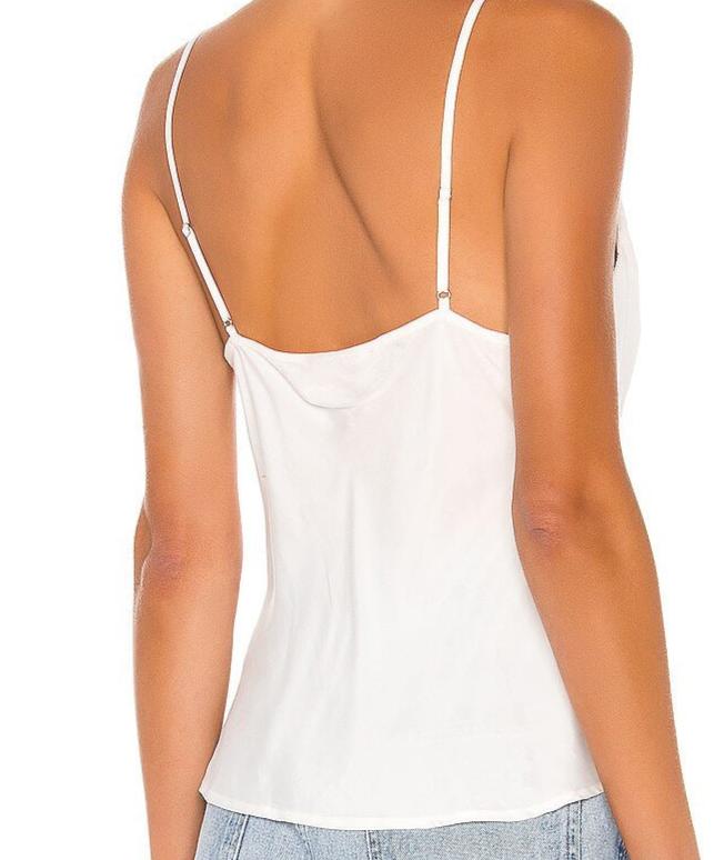 The Auguste the label, keepsake cami in off-white is the perfect everyday basic, in a v-neck style with adjustable sleeves