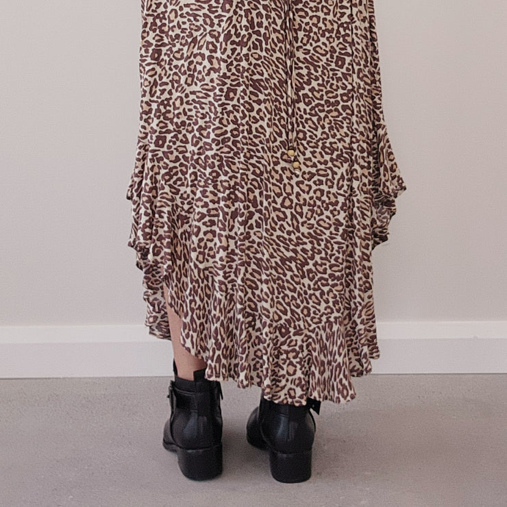 Alena Leopard Slip Dress M