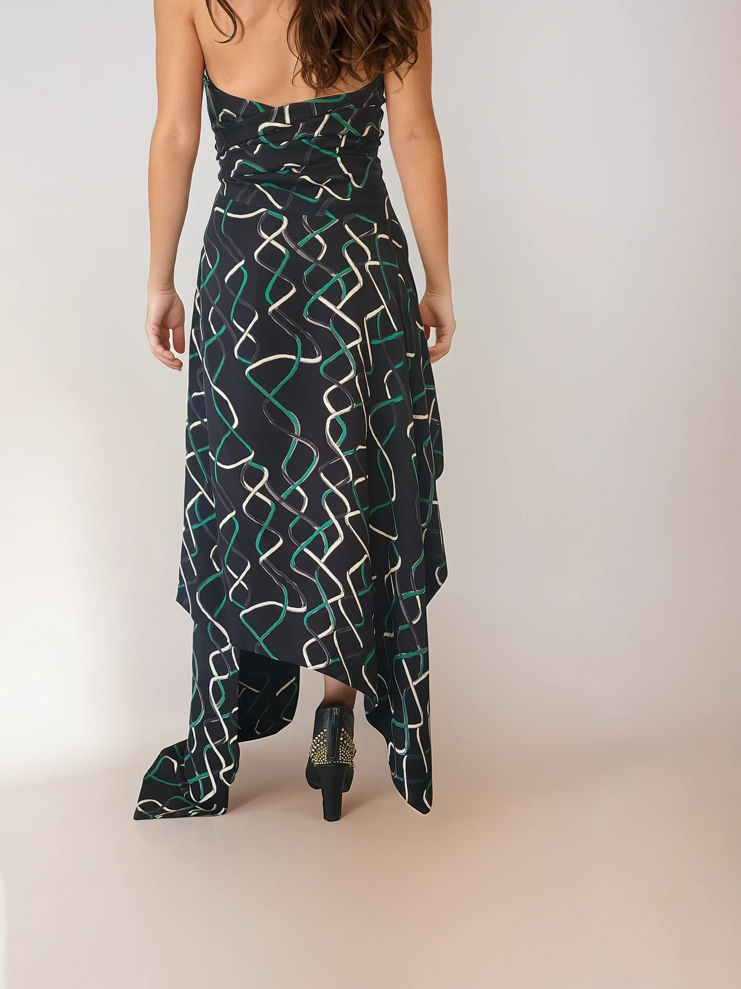 Sass & Bide streamers dress in 8. This dress is a corset style with an uneven hemline. Find it online now at wilsonavenue.au