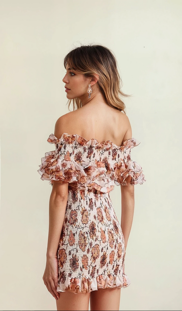 Shona Joy Baez Shirred Mini Dress 8