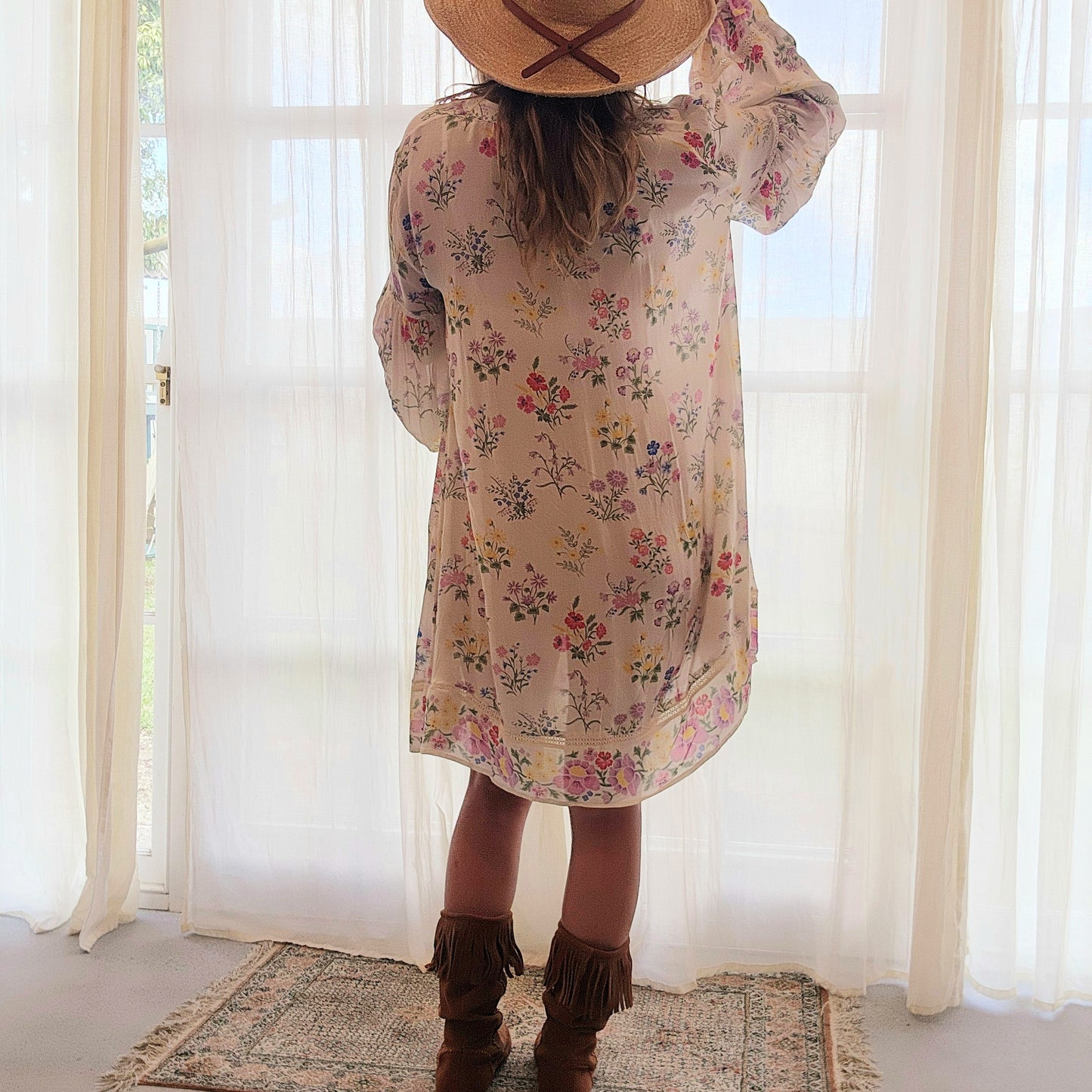Spell Posy Long Sleeve Dress S