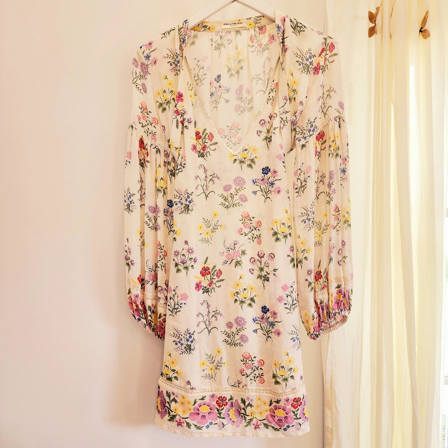 Spell Posy Long Sleeve Dress S