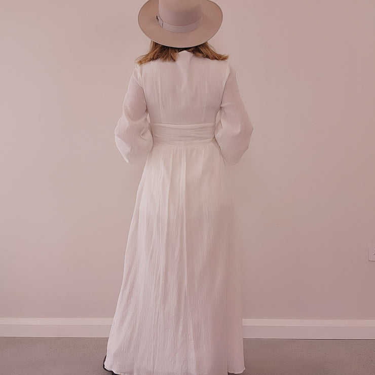 Charlie holiday white Halycon dress, duster, white button up. 