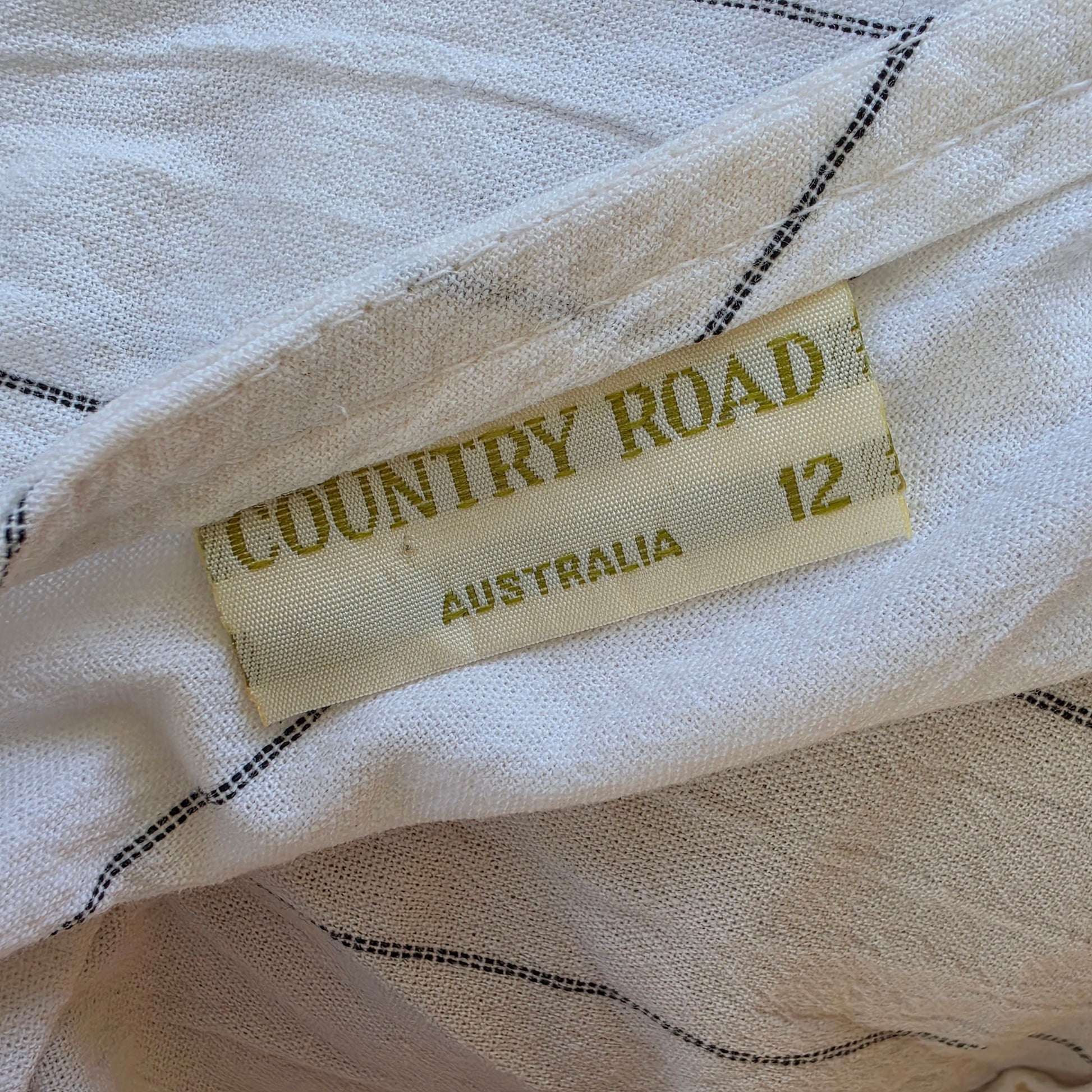 Vintage Country Road Brand Label.