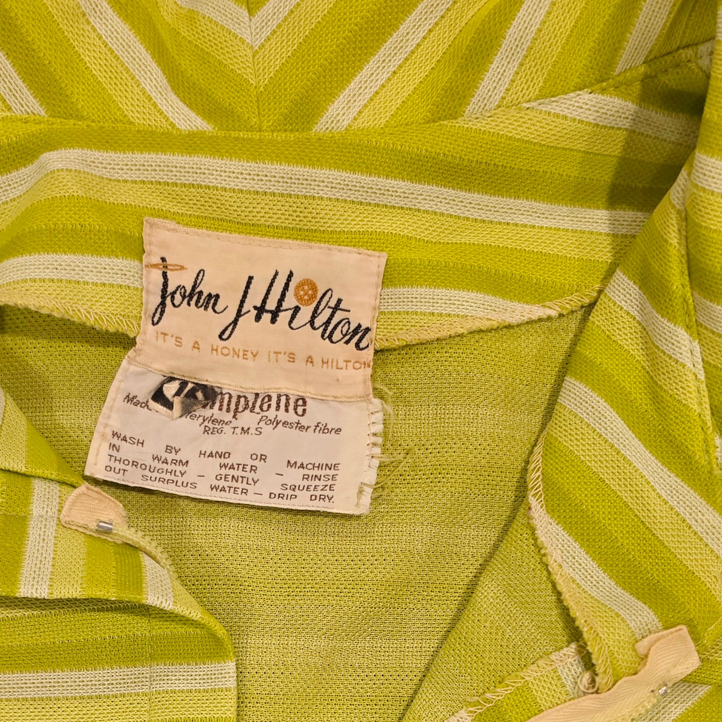 Vintage 1960s 70s John J Hilton Dress (Approx 12)