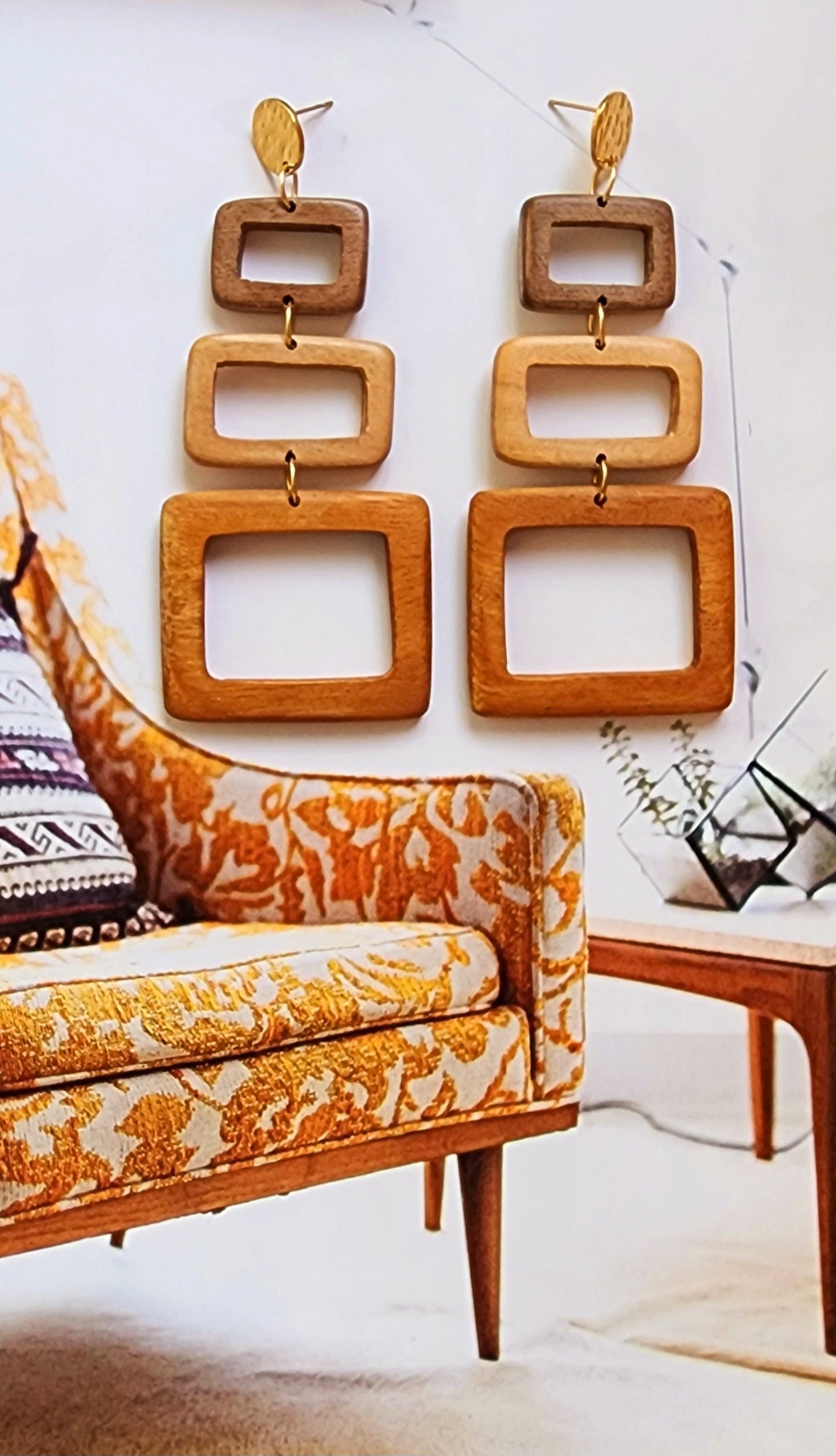 CINZANO Wooden Earrings