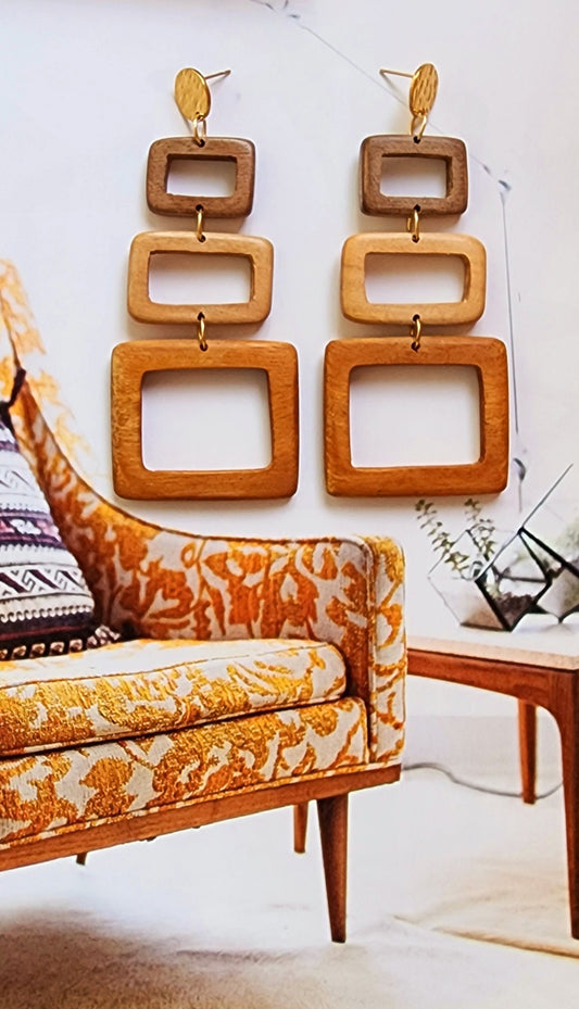 CINZANO Wooden Earrings