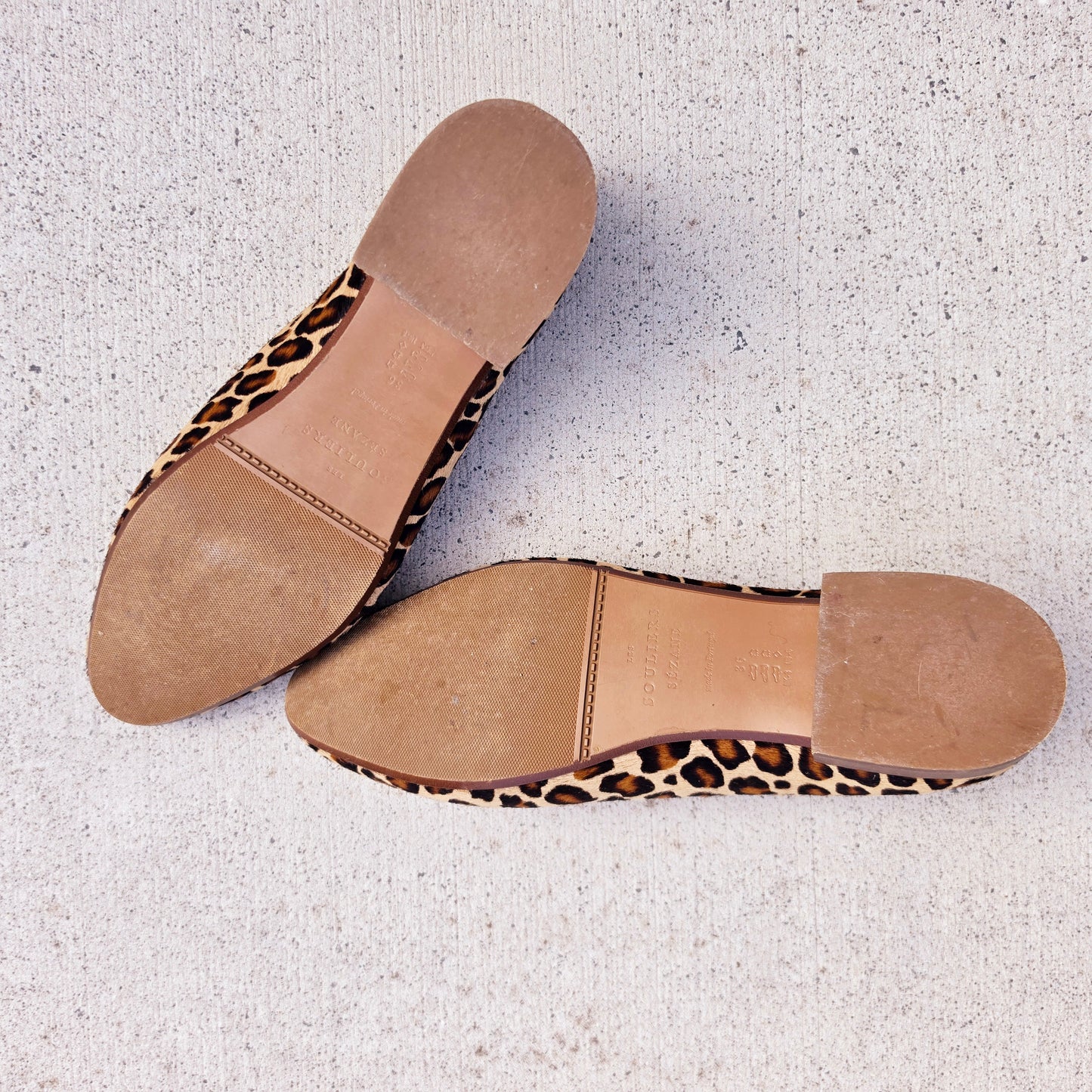 Sole condition detail of Sézane Matilda low ballerinas