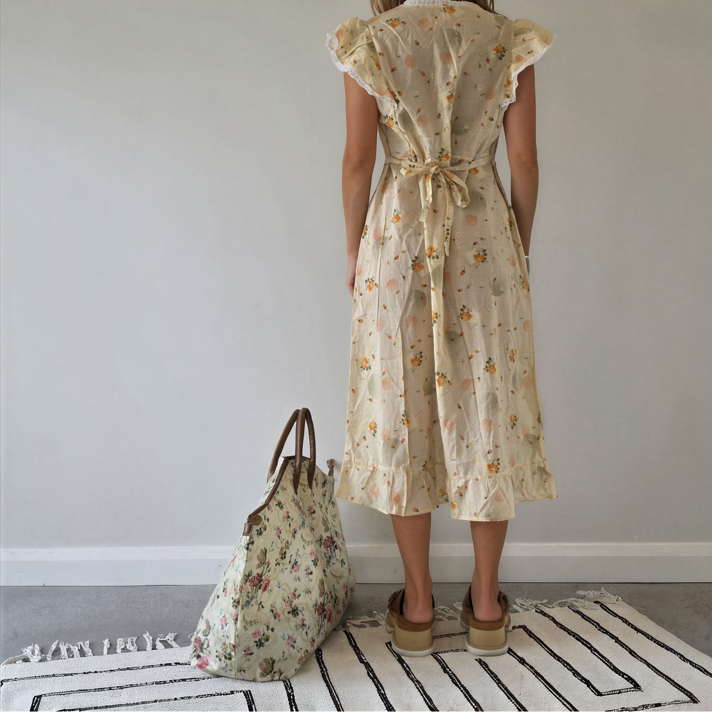 Vintage Konfekcija Logatec Floral Dress 40
