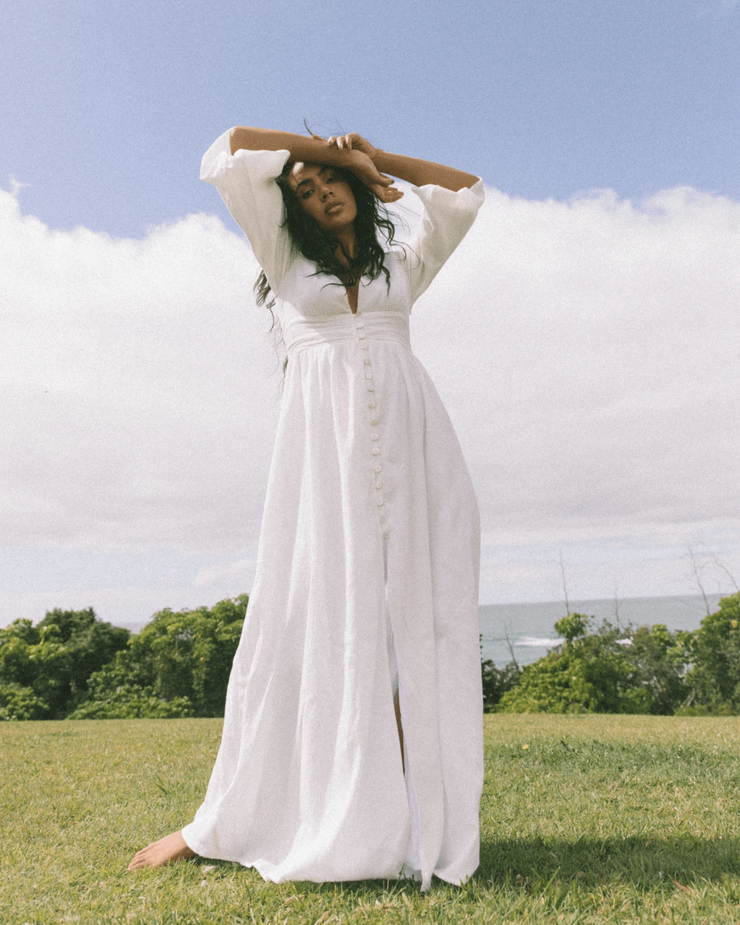 Charlie holiday white Halycon dress, duster, white button up